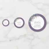 Elegant Lavender Floral Waterverf Vrijgezellenfees Confetti (Voorkanten)