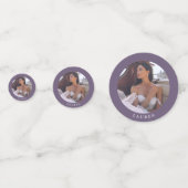 Elegant Lavender Floral Waterverf Vrijgezellenfees Confetti (Achterkanten)