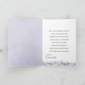 Elegant Lavender Floral Wedding Anniversary  Kaart (Binnen)
