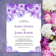 Elegant Lavender Floral Wedding
