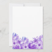 Elegant Lavender Floral Wedding Kaart (Achterkant)