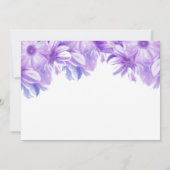 Elegant Lavender Floral Wedding Save the Date (Achterkant)
