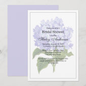 Elegant Lavender Floral Wedding Vrijgezellenfeest Kaart (Voorkant / Achterkant)