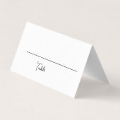 Elegant Lavender Folded Place Card - Aanpassen Kaart (Achterkant)
