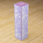 Elegant Lavender Glitter en Sparkles Wijn Geschenkdoos<br><div class="desc">Elegant paarse lavender glitter en sparkles.</div>