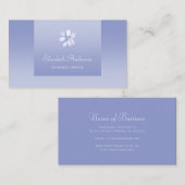 Elegant Lavender Gradient Paars Floral Logo Visitekaartje (Voorkant / Achterkant)