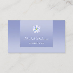 Elegant Lavender Gradient Paars Floral Logo Visitekaartje