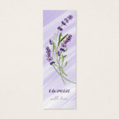 Elegant Lavender Handmade with Love Product Kaart (Achterkant)