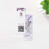 Elegant Lavender Handmade with Love Product Kaart (Bureau)