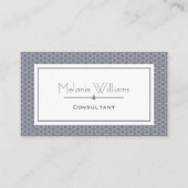 Elegant Lavender Honeycomb Professional Visitekaartje (Voorkant)