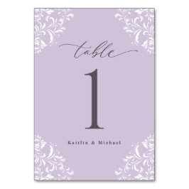 Elegant Lavender  Klassieke kleine bruiloft Kaart