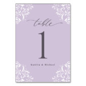 Elegant Lavender  Klassieke kleine bruiloft Kaart (Achterkant)