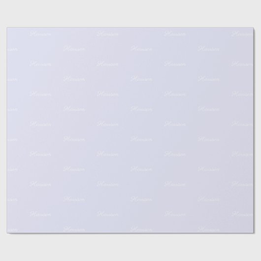 Elegant lavender lila script aangepaste naam verja cadeaupapier (Vlak)