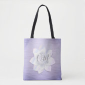Elegant Lavender Lotus OM Tote Bag (Voorkant)