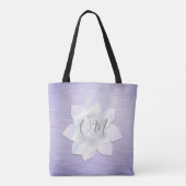 Elegant Lavender Lotus OM Tote Bag (Achterkant)