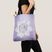 Elegant Lavender Lotus OM Tote Bag (Dichtbij)