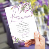 Elegant Lavender Love in Bloom Vrijgezellenfeest U Kaart