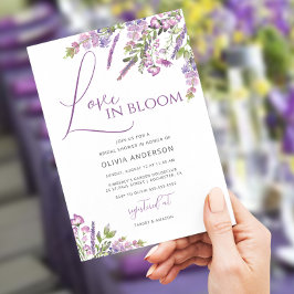 Elegant Lavender Love in Bloom Vrijgezellenfeest U Kaart