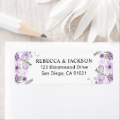 Elegant Lavender Mauve Return Address Label (Insitu)