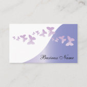 Elegant lavender met Butterflies | Personaliseren Visitekaartje (Voorkant)