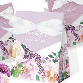 Elegant Lavender Paars Pastel Floral Favor Box Bedankdoosjes
