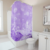 ELEGANT LAVENDER PAARS PATTERNED SHOWER CURTATION DOUCHEGORDIJN (In situ)