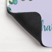 Elegant Lavender Paars Pink Eucalyptus Floral Muismat (Hoek)