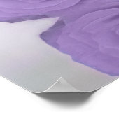 Elegant Lavender Paars Roos Chic Weddenschap Welko Poster (Hoek)