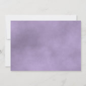 Elegant Lavender Paars Roos Oval Foto Weddenschap Save The Date (Achterkant)