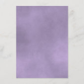 Elegant Lavender Paars Roos Wedding Details Informatiekaartje (Achterkant)