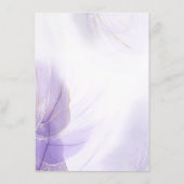Elegant Lavender Paarse Waterverf Wedding Details Informatiekaartje (Achterkant)