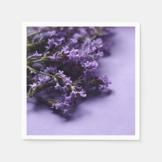 Elegant Lavender Paper Napkin Servet (Voorkant)