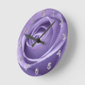 Elegant Lavender Roos Collectie wandklok (Hoek)