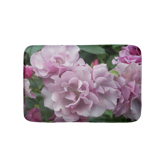 Elegant Lavender Rozen Floral Badmat (Voorkant)