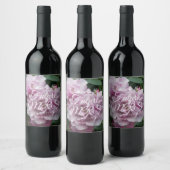 Elegant Lavender Rozen Gepersonaliseerd Vrijgezell Wijn Etiket (Flessen)