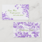 Elegant Lavender Rozen Visitekaartje (Voorkant / Achterkant)