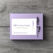 Elegant Lavender Sprig Botanical Design  Voedselcontainer Etiket