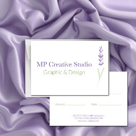 Elegant Lavender Tak Botanisch Ontwerp