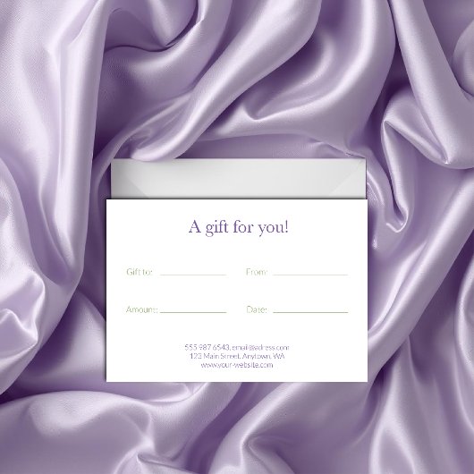 Elegant Lavender Tak Botanisch Ontwerp