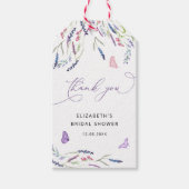 Elegant Lavender Vrijgezellenfeest Dank u Label Gi Cadeaulabel (Voorkant)