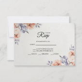 Elegant Lavender Watercolor Wedding RSVP Cards (Voorkant)