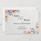 Elegant Lavender Watercolor Wedding Save The Date (Voorkant)