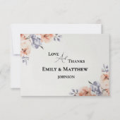 Elegant Lavender Watercolor Wedding Thank You Card (Voorkant)