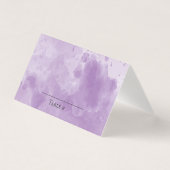 Elegant Lavender waterverf bruiloft Kaart (Voorkant)