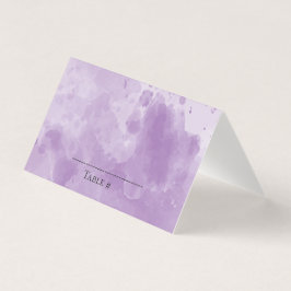 Elegant Lavender waterverf bruiloft Kaart