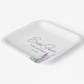 Elegant Lavender Waterverf Vrijgezellenfeest Papieren Bordje (Gebogen)