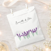 Elegant Lavender Wedding Guest Favor Bag Bedankzakje (Geknipt)