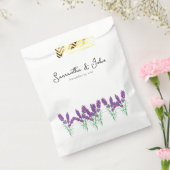 Elegant Lavender Wedding Guest Favor Bag Bedankzakje (Gezegeld)