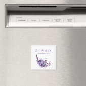 Elegant Lavender Wedding Guest Favor Magnet (Insitu (Vaatwasser))