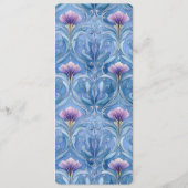 Elegant Lavender Wedding Menu (Achterkant)